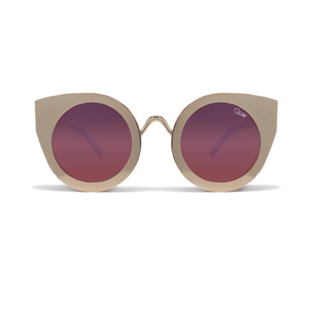 Quay Tainted Love Sunglasses in Gold NWT! - Picture 4 of 4